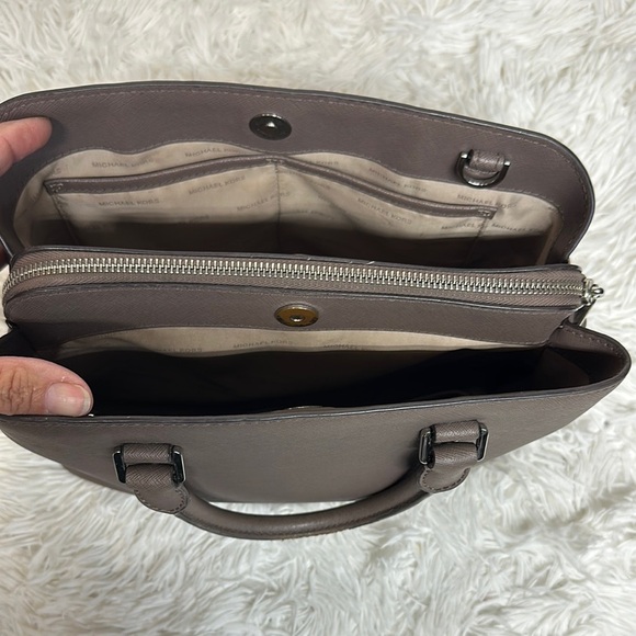 Michael Kors Brown Satchel Saffiano Leather - Picture 8 of 15